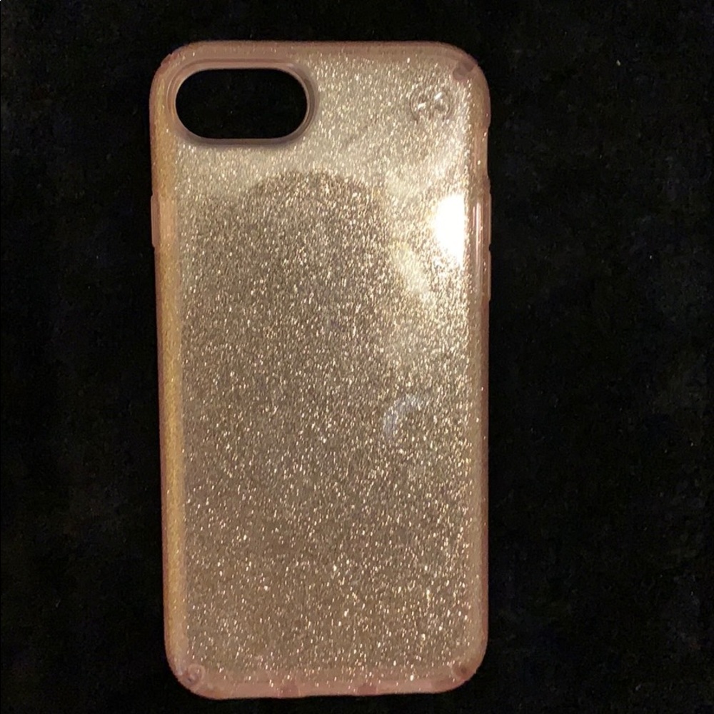 Pink sparkly I phone 7 phone case